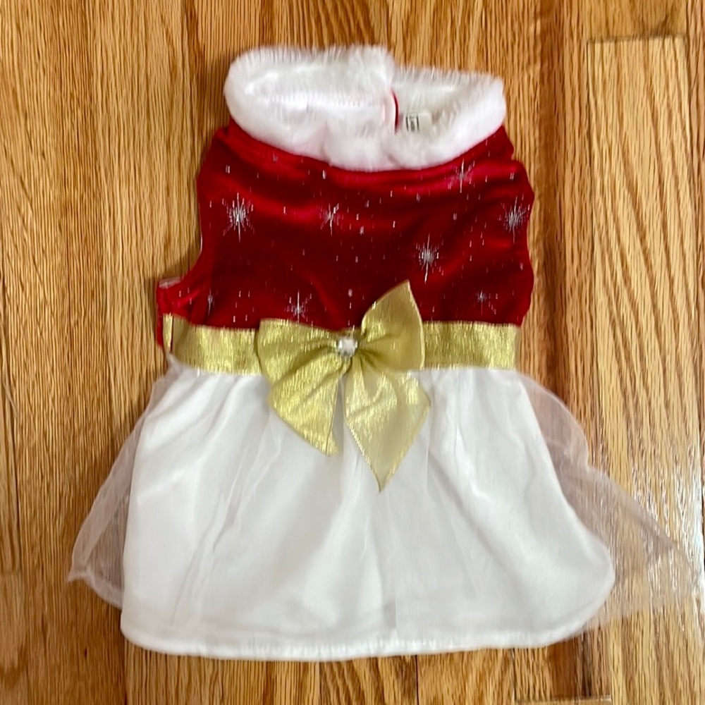 Dog Size Medium Holidays Dress EUC